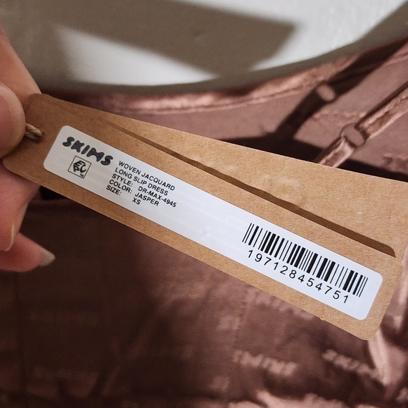 Skims Woven Jacquard Slip Dress - Picture 5 of 5